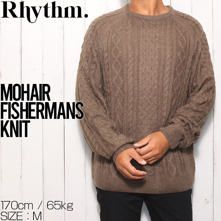 ̵ۥ ˥å Rhythm ꥺ MOHAIR FISHERMANS KNIT 0723M-KN01