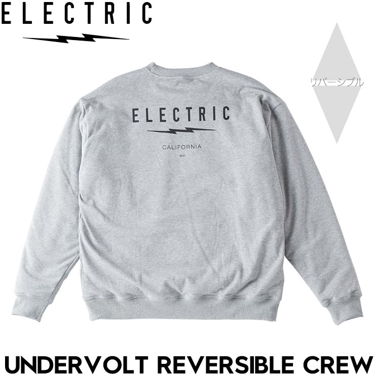������̵���ۥ�С����֥� �������åȥȥ졼�ʡ� ELECTRIC ���쥯�ȥ�å� UNDERVOLT REVERSIBLE CREW E24FU19 GRY ��������Ź������