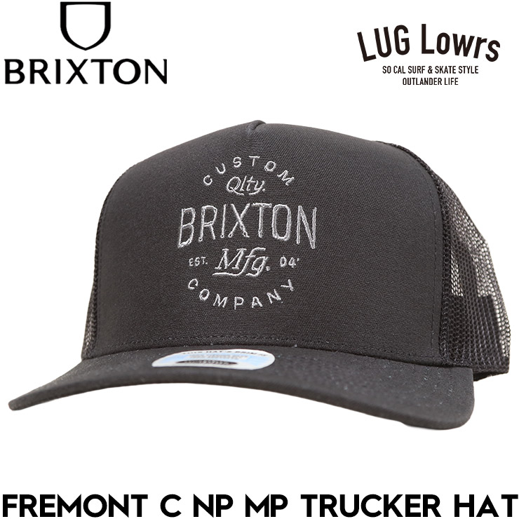 BRIXTON �֥ꥯ���ȥ� ��å��奭��å� ��� ��ǥ����� �ȥ�å�������å� FREMONT C NP MP TRUCKER HAT ���ʥåץХå� ˹�� 12081 BKBLK 26SU ��������Ź������