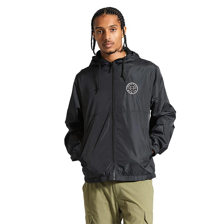 BRIXTON ֥ꥯȥ CLAXTON CREST LW ZIPHOOD JKT ʥ󥸥㥱å åץåץ㥱å 03292 BLACK / BLACK Ź