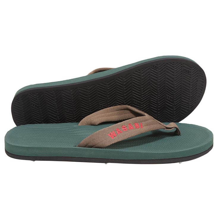 indosole ����ɥ����� WASABI Originals �掠�� ����� ������� ��� �ӡ���������� �ȥ󥰥������ �ꥵ�����륿���䥽���� WASABI EASY LIVING FLIP FLOPS Leaf ��������Ź������