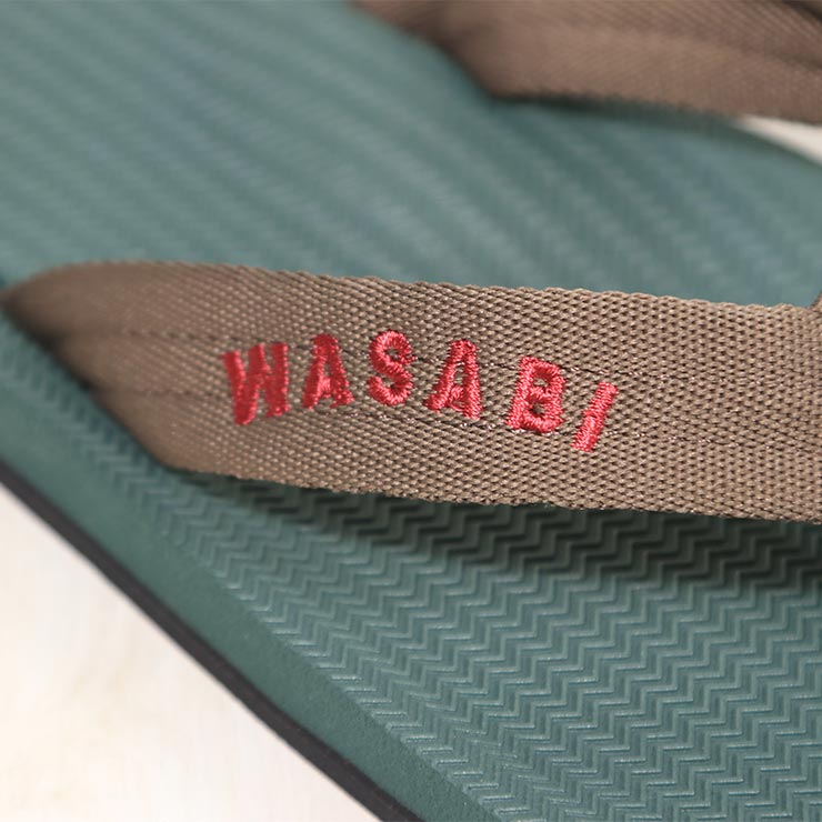 indosole ����ɥ����� WASABI Originals �掠�� ����� ������� ��� �ӡ���������� �ȥ󥰥������ �ꥵ�����륿���䥽���� WASABI EASY LIVING FLIP FLOPS Leaf ��������Ź������