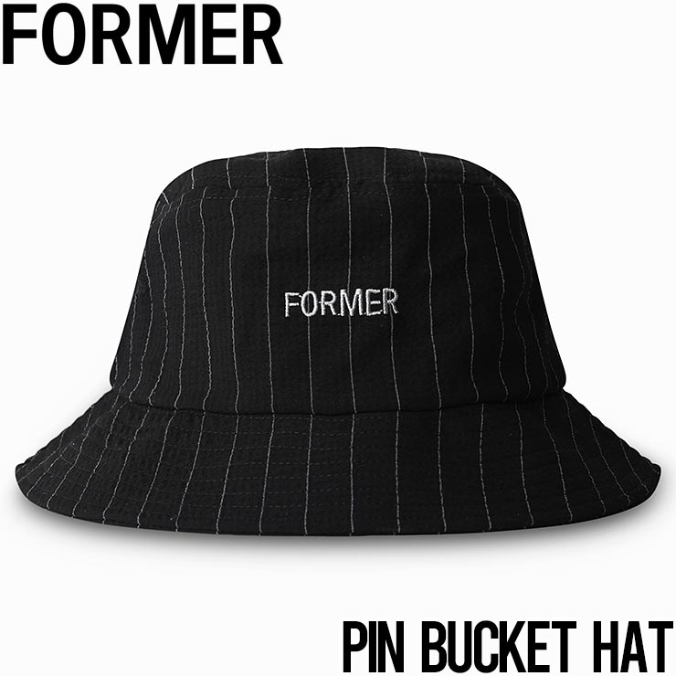 �Х��åȥϥå� ˹�� FORMER �ե����ޡ� PIN BUCKET HAT BLACK PIN FHW-24124 ��������Ź������