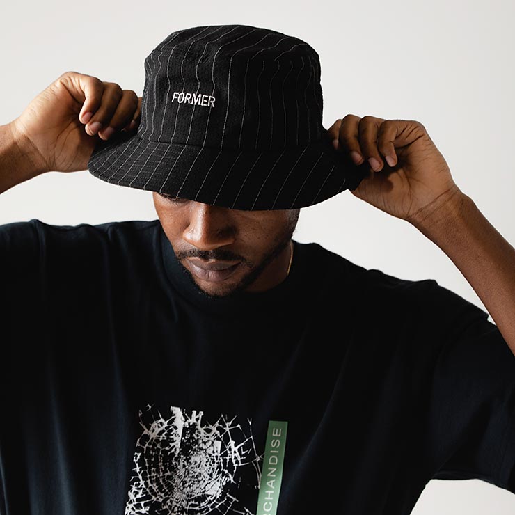�Х��åȥϥå� ˹�� FORMER �ե����ޡ� PIN BUCKET HAT BLACK PIN FHW-24124 ��������Ź������