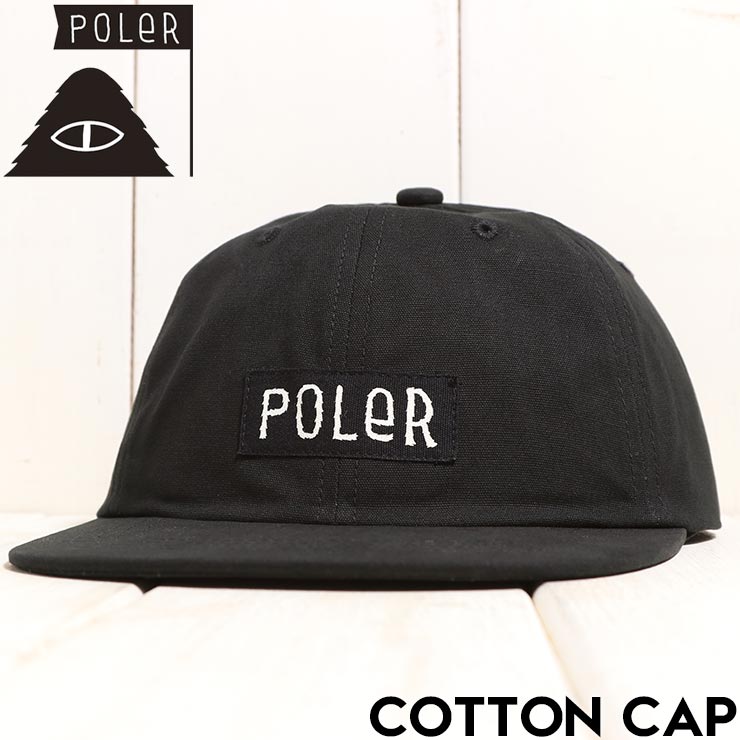 POLeR �ݡ��顼 COTTON CAP ˹�� ���ȥ�åץ���å� 253MCV0093 BLK ��������Ź������