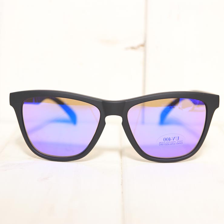 [åݥб] ϥȥ饹ȥ 󥰥饹 DANG SHADES 󥷥ǥ OG PREMIUM Black X High Contrast Blue Mirror