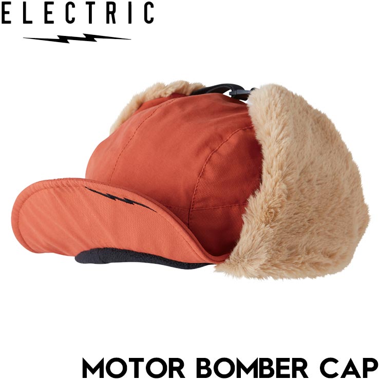 ������̵����˹�� �������դ�����å� ���䡼�ե�å� ELECTRIC ���쥯�ȥ�å� MOTOR BOMBER CAP E24FC17 ORANGE ��������Ź������