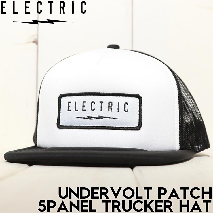 ������̵���ۥ�å��奭��å�  ˹�� ELECTRIC ���쥯�ȥ�å� UNDERVOLT PATCH 5PANEL TRUCKER HAT ECC11T BKW ��������Ź������