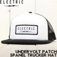 ������̵���ۥ�å��奭��å�  ˹�� ELECTRIC ���쥯�ȥ�å� UNDERVOLT PATCH 5PANEL TRUCKER HAT ECC11T BKW ��������Ź������