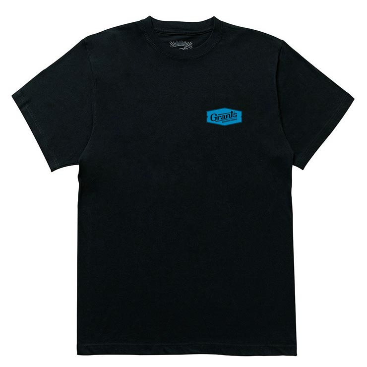 ȾµT����� Grants Golden Brand �����ĥ�����ǥ�֥���  SHIELD S/S TEE BLACK/BLUE ��������Ź������