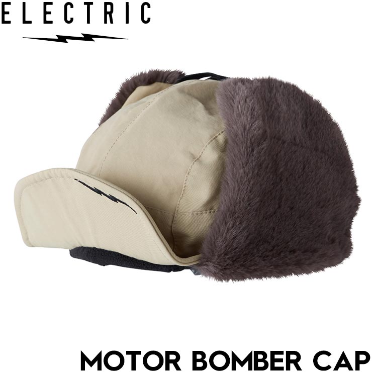 ������̵����˹�� �������դ�����å� ���䡼�ե�å� ELECTRIC ���쥯�ȥ�å� MOTOR BOMBER CAP E24FC17 TAN ��������Ź������