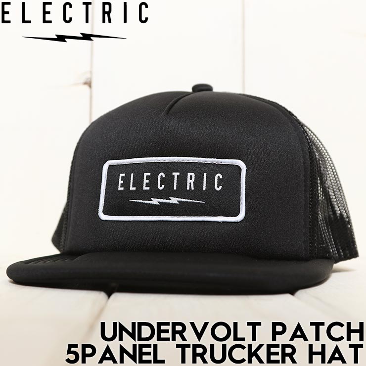 ������̵���ۥ�å��奭��å�  ˹�� ELECTRIC ���쥯�ȥ�å� UNDERVOLT PATCH 5PANEL TRUCKER HAT ECC11T BLK ��������Ź������