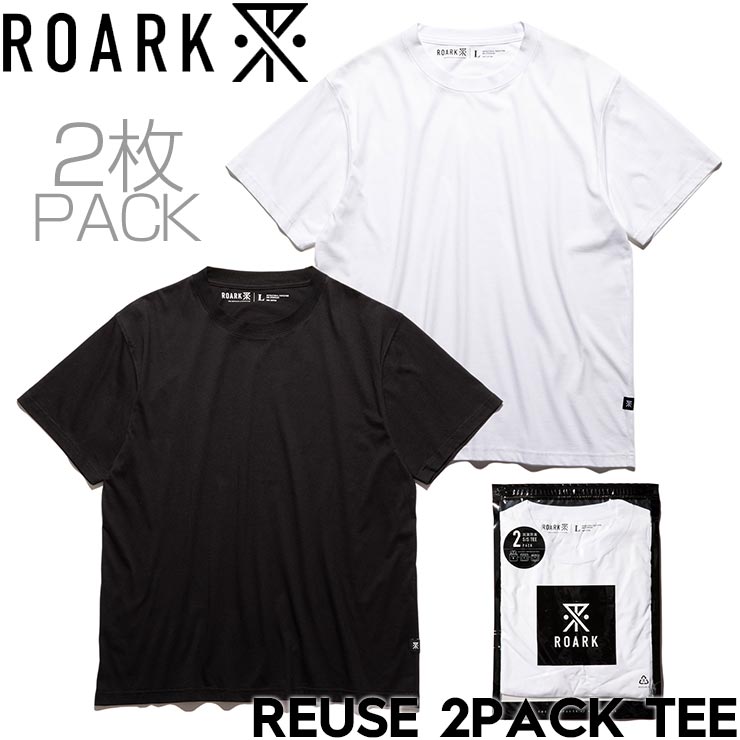 ������̵����2�祻�å� �ѥå�TEE ȾµT����� THE ROARK REVIVAL ����������Х��Х� REUSE 2PACK TEE RTJPK1000-BSC ��������Ź������