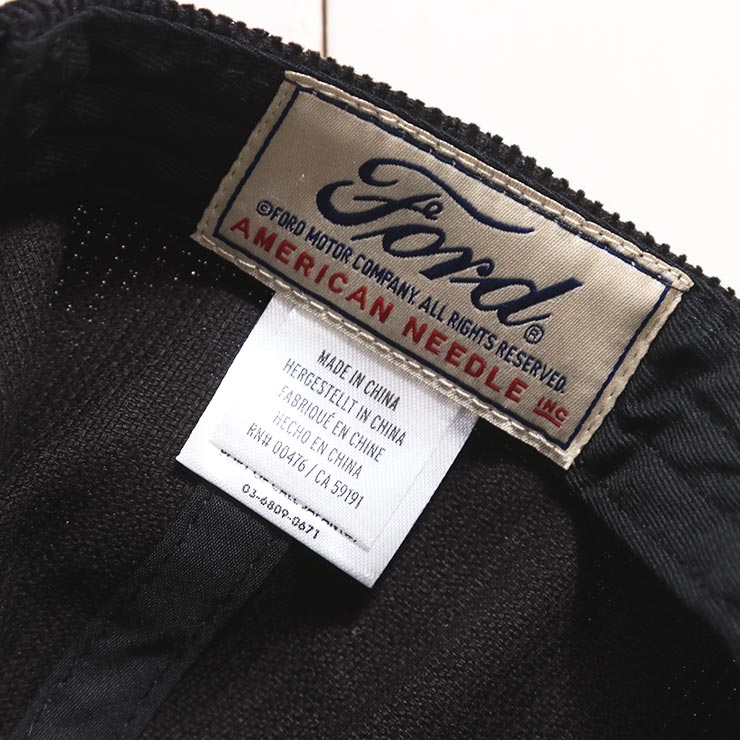 AMERICAN NEEDLE ����ꥫ��ˡ��ɥ� FORD Corduroy Rope, Eggs BLACK ���ʥåץХå�����å� ˹�� SMU724B-FORD ��������Ź������