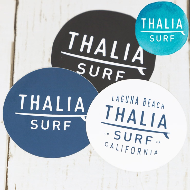 [åݥб] THALIA SURF ꥢ DOT SMALL STICKER ƥå BLACK