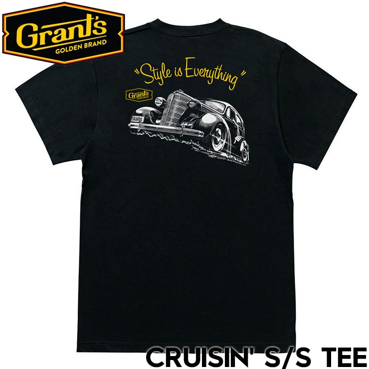 ȾµT����� Grants Golden Brand �����ĥ�����ǥ�֥��� CRUISIN S/S TEE BLACK ��������Ź������