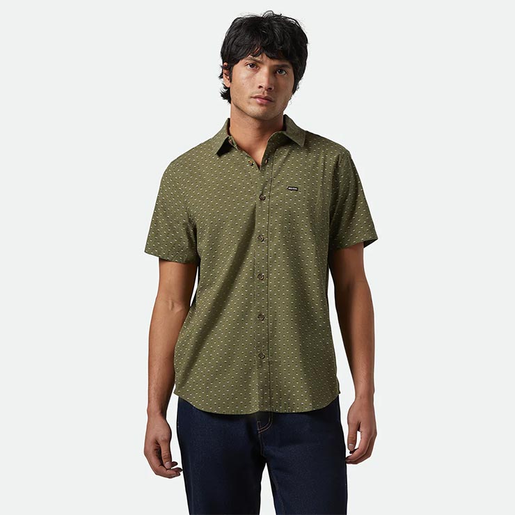 Ⱦµ����� BRIXTON �֥ꥯ���ȥ� CHARTER PRINT S/S WVN 01218 IVGMF ��������Ź������