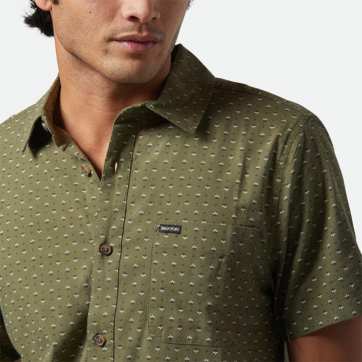 Ⱦµ����� BRIXTON �֥ꥯ���ȥ� CHARTER PRINT S/S WVN 01218 IVGMF ��������Ź������