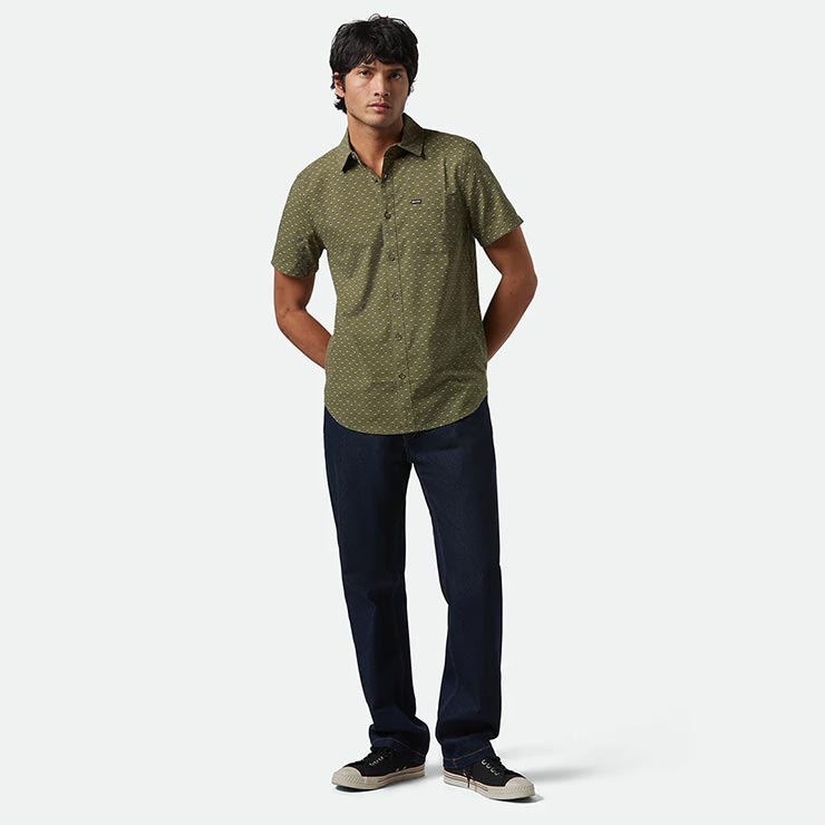 Ⱦµ����� BRIXTON �֥ꥯ���ȥ� CHARTER PRINT S/S WVN 01218 IVGMF ��������Ź������