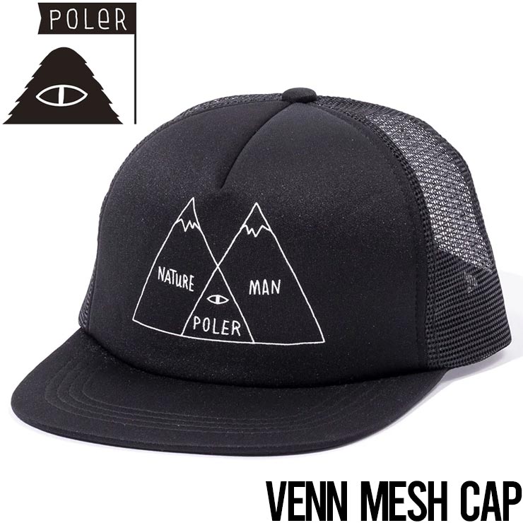������̵����˹�� ��å��奭��å�  POLeR �ݡ��顼 VENN MESH CAP 251MCV0107 BLK ��������Ź������