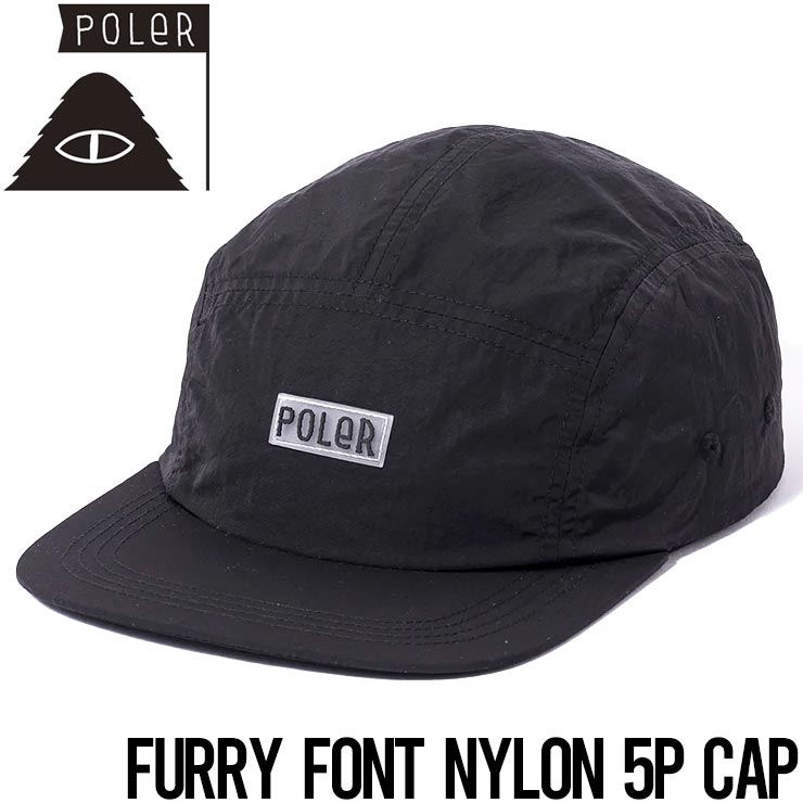 ������̵����˹�� ���ȥ�åץ����ɥ���å�  POLeR �ݡ��顼 FURRY FONT NYLON 5P CAP 251MCV0097 BLK ��������Ź������