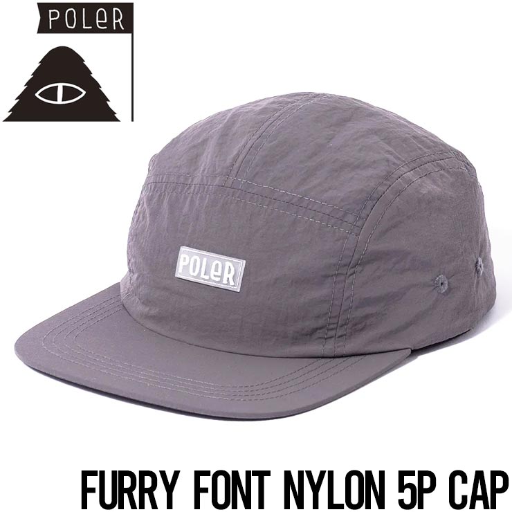 ������̵����˹�� ���ȥ�åץ����ɥ���å�  POLeR �ݡ��顼 FURRY FONT NYLON 5P CAP 251MCV0097 GRY ��������Ź������