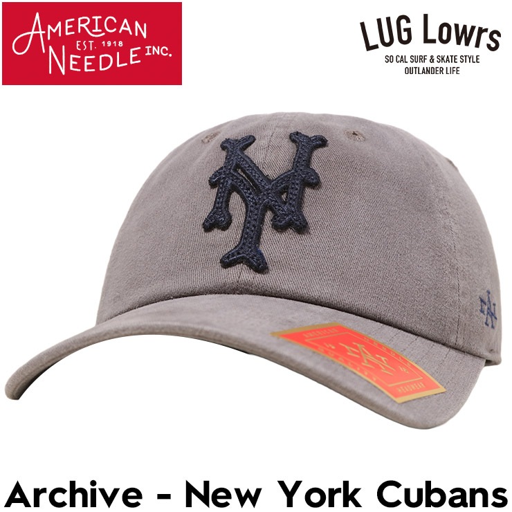 AMERICAN NEEDLE ����ꥫ��ˡ��ɥ� ����å� ��� ��ǥ����� �١����ܡ��륭��å� ��������å� ˹�� �˥����꡼�� New York Cubans Archive SMU694B-NYC COOLGRAY ��������Ź������