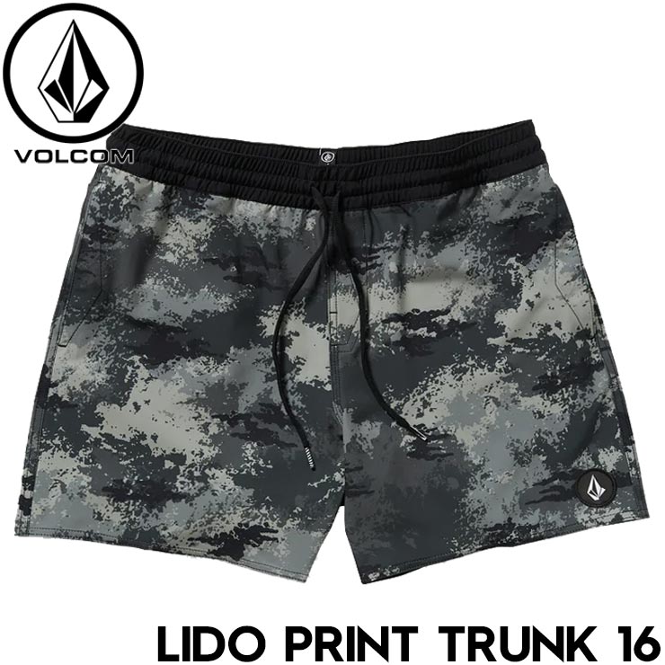 ������̵���ۥܡ��ɥ��硼�� �����եѥ�� �ϥ��֥�åɥ��硼�� VOLCOM �ܥ륳�� LIDO PRINT TRUNK 16 A2512506 BLK ��������Ź������