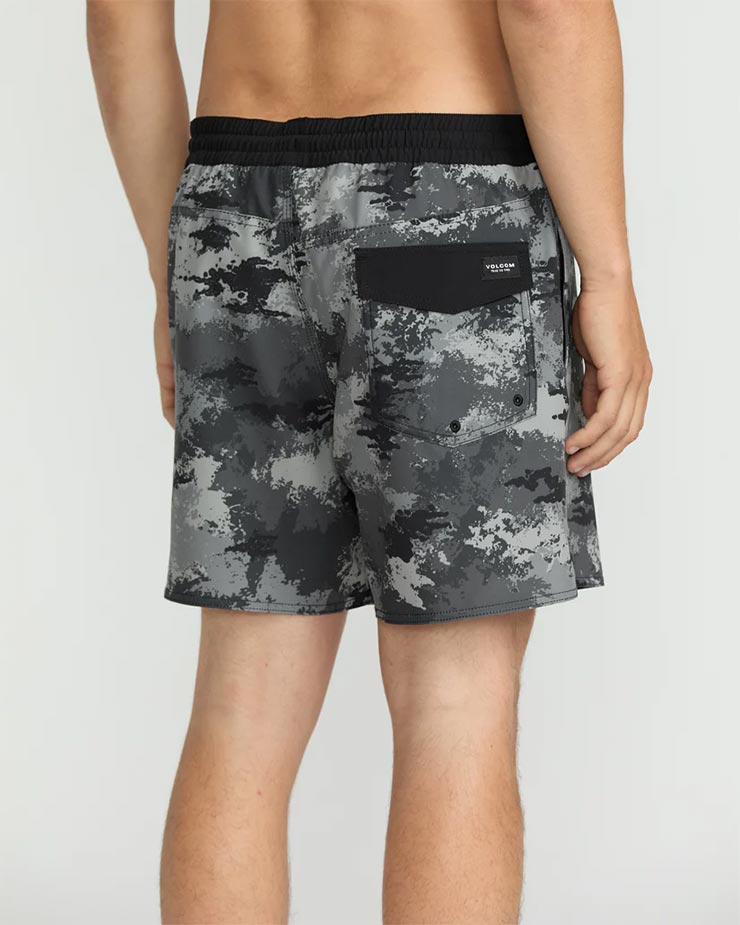 ������̵���ۥܡ��ɥ��硼�� �����եѥ�� �ϥ��֥�åɥ��硼�� VOLCOM �ܥ륳�� LIDO PRINT TRUNK 16 A2512506 BLK ��������Ź������