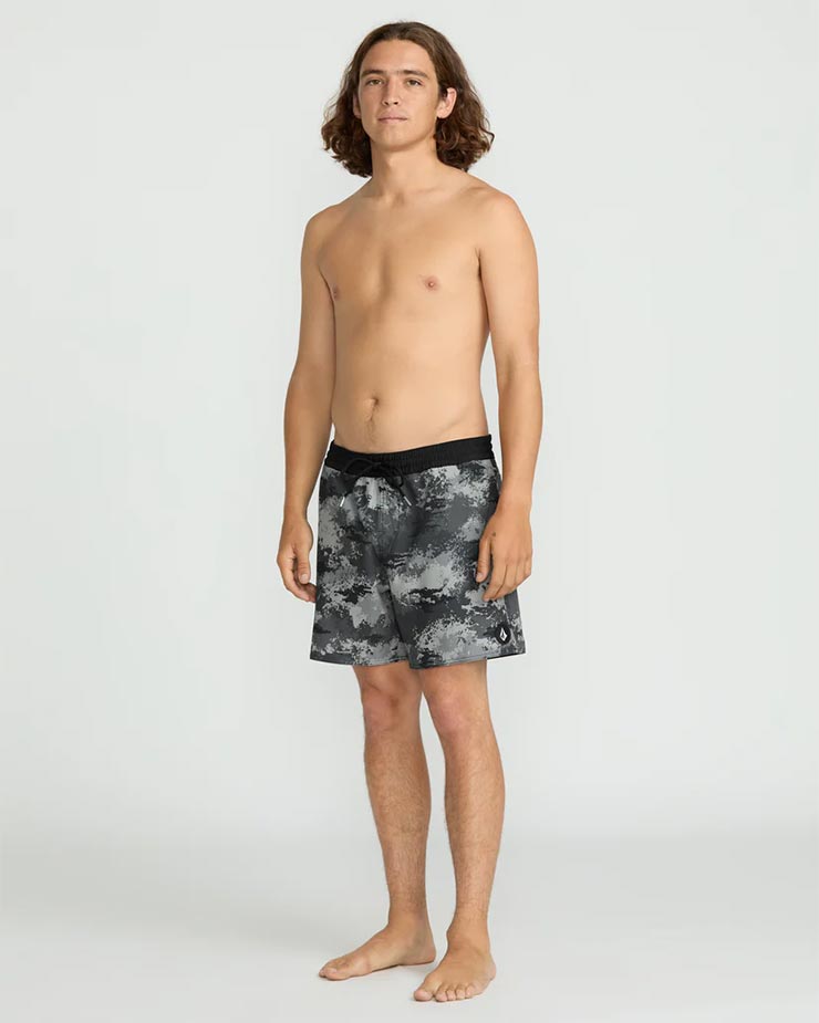 ������̵���ۥܡ��ɥ��硼�� �����եѥ�� �ϥ��֥�åɥ��硼�� VOLCOM �ܥ륳�� LIDO PRINT TRUNK 16 A2512506 BLK ��������Ź������