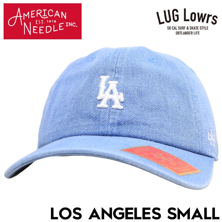 AMERICAN NEEDLE ����ꥫ��ˡ��ɥ� ����å� ��� ��ǥ����� �١����ܡ��륭��å� ��������å� 6�ѥͥ륭��å� �ɽ�����å� LOS ANGELES SMALL SMU674A-LA-S LIGHT DENIM ��������Ź������