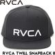RVCA 롼 RVCA TWILL SNAPBACK ʥåץХåå ˹ BF042900 BLK Ź
