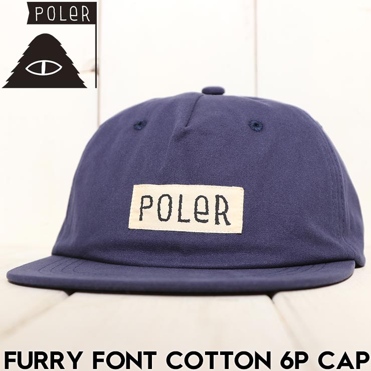 ������̵����˹�� ���ȥ�åץ���å�  POLeR �ݡ��顼 FURRY FONT COTTON 6P CAP 251MCV0087 GRY ��������Ź������