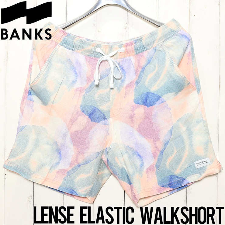 [����å��ݥ����б�] �ϡ��եѥ�� ���硼�� ��ͥ� BANKS �Х󥯥� LENSE ELASTIC WALKSHORT BSE0042