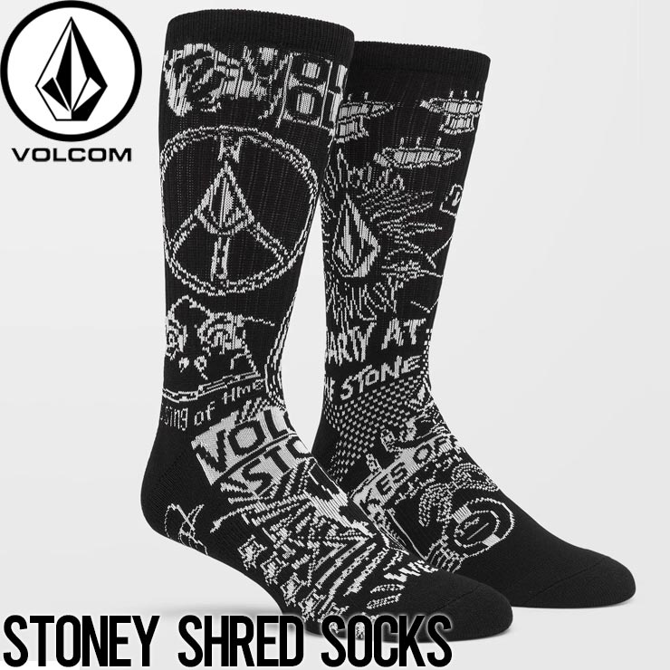 ������̵���ۥ��å��� ���� VOLCOM �ܥ륳�� STONEY SHRED SOCKS ���å��� ���� D6322401 WHT ��������Ź������
