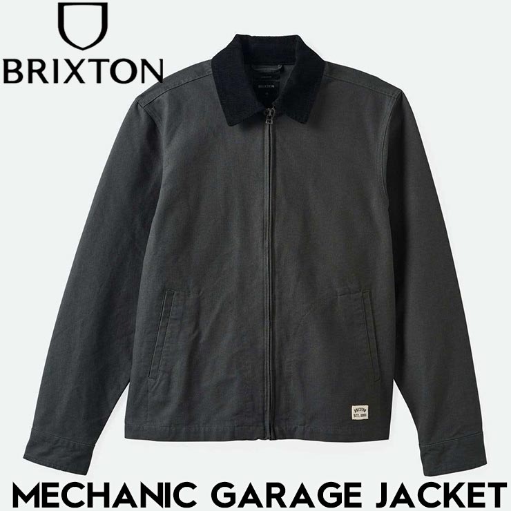 ̵ۥåץ㥱å 졼㥱å BRIXTON ֥ꥯȥ MECHANIC GARAGE ZIP JKT 03438 WASHED BLACK Ź