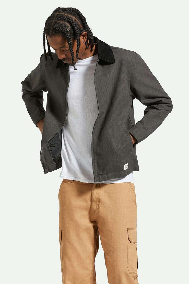 ̵ۥåץ㥱å 졼㥱å BRIXTON ֥ꥯȥ MECHANIC GARAGE ZIP JKT 03438 WASHED BLACK Ź