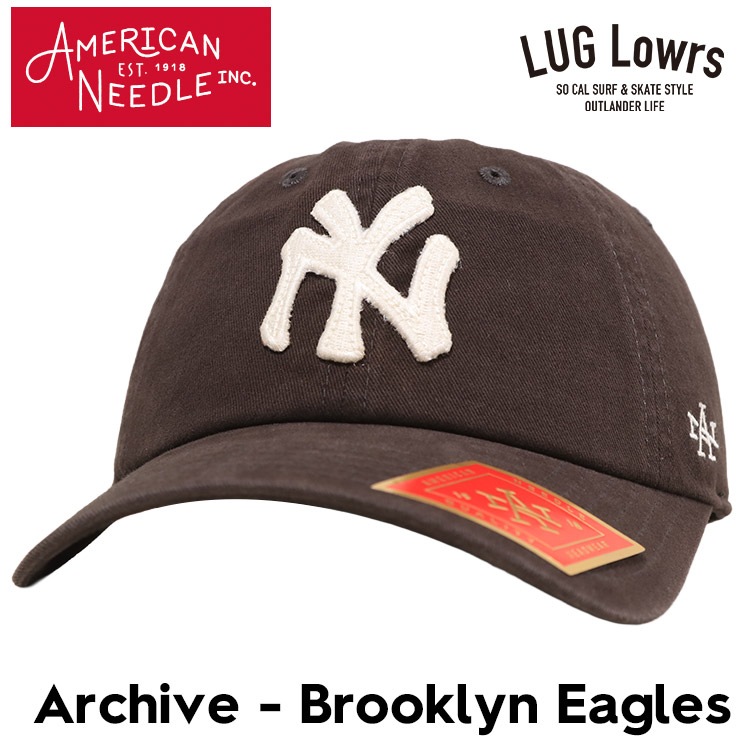 AMERICAN NEEDLE ����ꥫ��ˡ��ɥ� ����å� ��� ��ǥ����� �١����ܡ��륭��å� 6�ѥͥ륭��å� �ɽ�����å� �˥����꡼�� Archive Brooklyn Eagles SMU694B-BEAG BLACK ��������Ź������