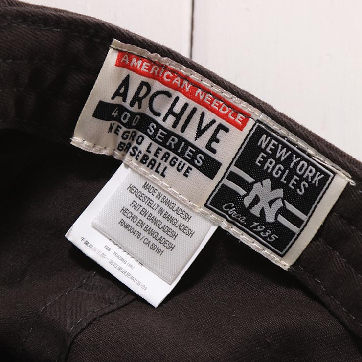 AMERICAN NEEDLE ����ꥫ��ˡ��ɥ� ����å� ��� ��ǥ����� �١����ܡ��륭��å� 6�ѥͥ륭��å� �ɽ�����å� �˥����꡼�� Archive Brooklyn Eagles SMU694B-BEAG BLACK ��������Ź������