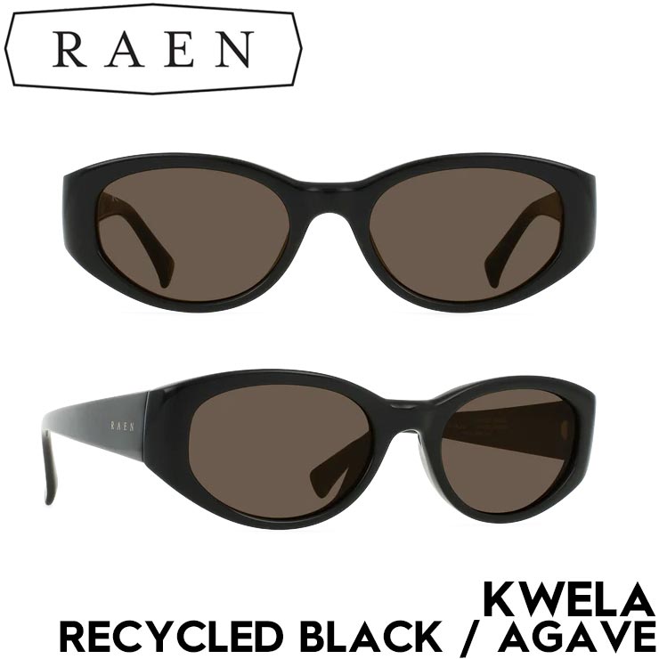̵ۥ󥰥饹 RAEN Optics 졼 KWELA Recycled Black / Agave 100U251KWE-S482-53 Ź