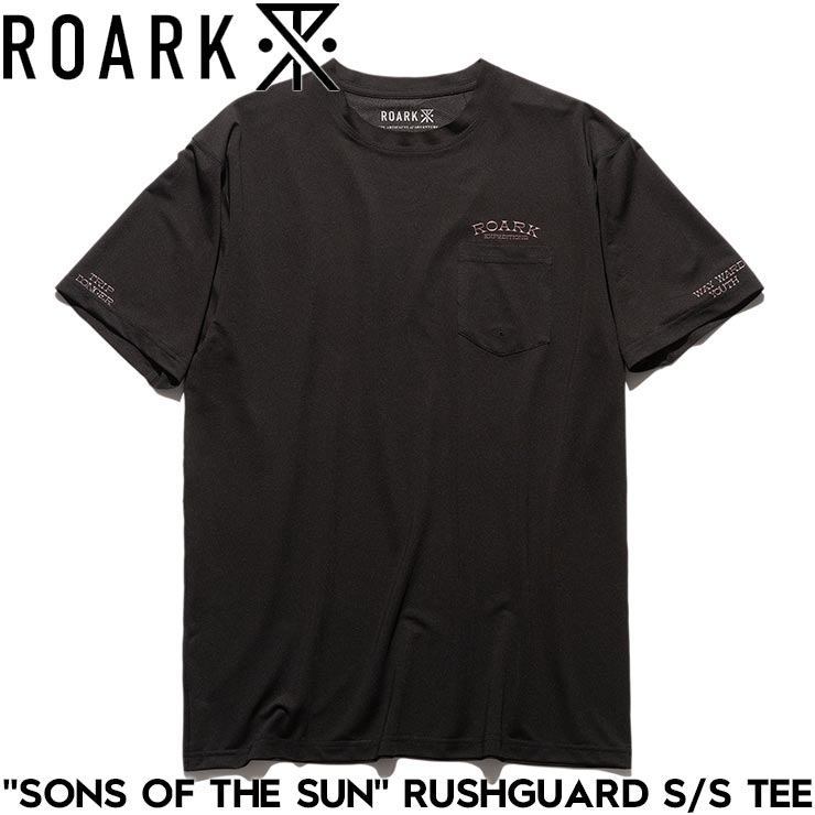 ̵ROARKʥ˥å奬 T  Ⱦµ ۴® UVå ȥɥ SONS OF THE SUN RUSHGUARD S/S TEE RGTJ1120-BLK 