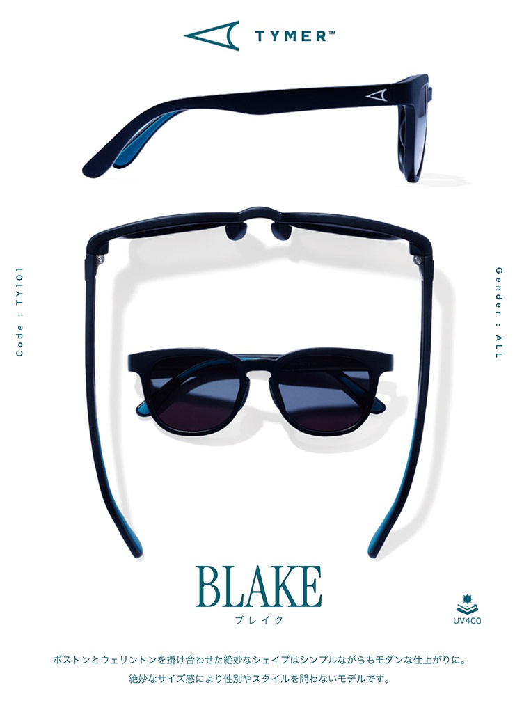 TYMER �����ޡ� ���󥰥饹 ��� ��ǥ����� Ĵ�����󥰥饹 ���ݡ��ĥ��󥰥饹 BLAKE �֥쥤�� Matt Black/Photochromic Grey TY101-MBK-PGY ��������Ź������