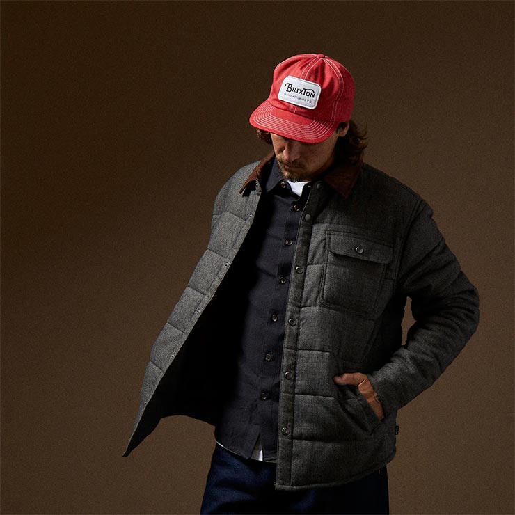 �ѥե������㥱�å� BRIXTON �֥ꥯ���ȥ� CASS MENSWEAR JKT  03441 MIXED TWEED ��������Ź������