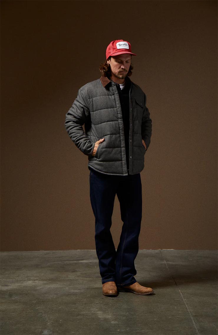�ѥե������㥱�å� BRIXTON �֥ꥯ���ȥ� CASS MENSWEAR JKT  03441 MIXED TWEED ��������Ź������