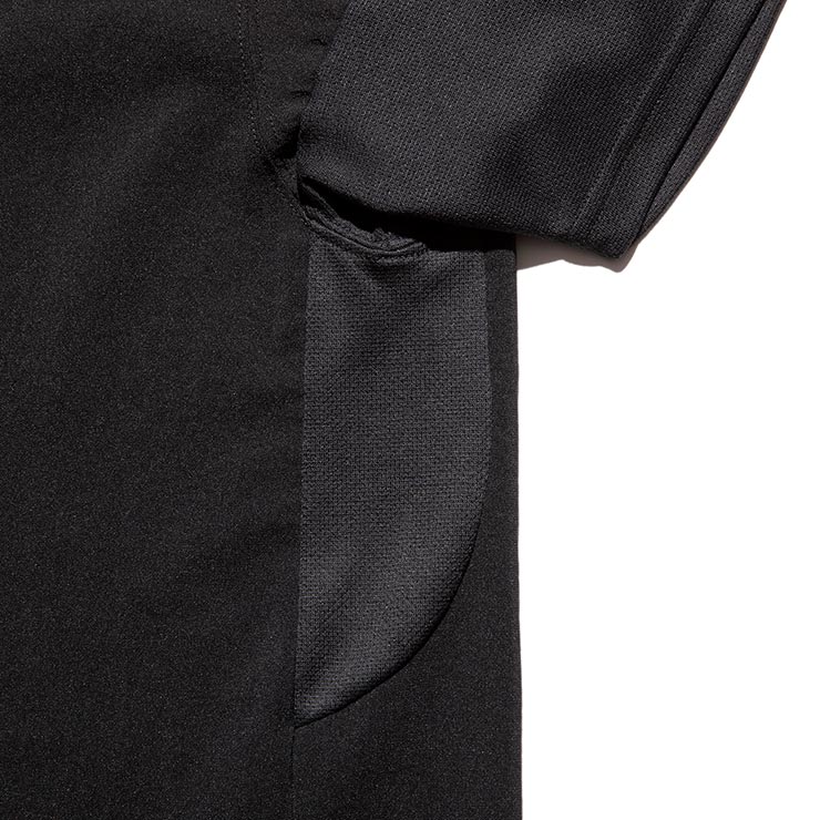 ̵ROARKʥ T  Ⱦµ ۴® ܿ䴶 ɽ ȥå DELTA QD S/S TEE EVALET x Polartec RTJPD1120-BLK 