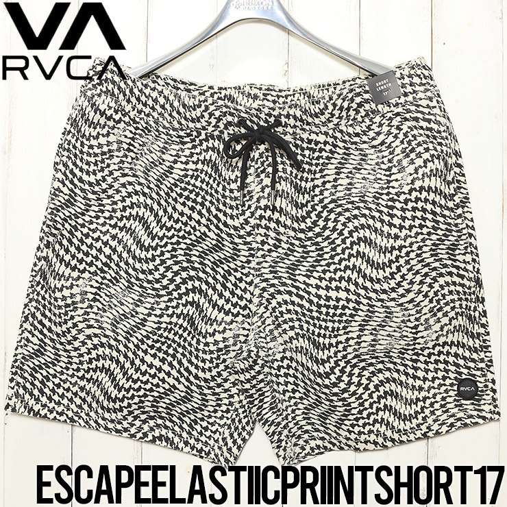 [����å��ݥ����б�] ���ȥ�å����硼�� �ϡ��եѥ�� RVCA �롼�� ESCAPE PRINT ELASTIC WALKSHORTS 17 M2011REP
