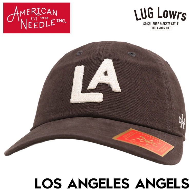 AMERICAN NEEDLE LOS ANGELES ANGELSシリーズ。刺繍ロゴが映える3色の