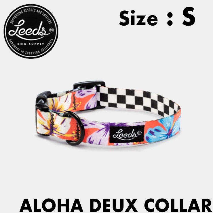 ���� ���� Leeds Dog Supply �꡼���ɥå����ץ饤 ALOHA DEUX COLLAR S������