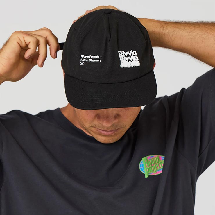 Rivvia PROJECTS ��������ץ��������� BLUR CAP ���ȥ�åץХå�����å�  ˹�� RHW-25316 WASHED BLACK ��������Ź������