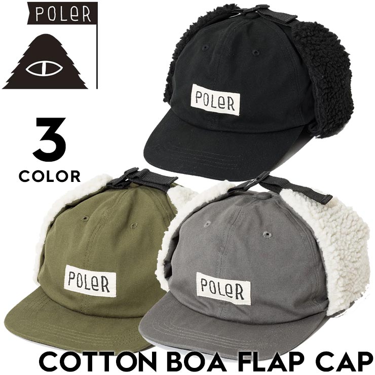 POLeR �ݡ��顼 COTTON BOA FLAP CAP ˹�� ���䡼�ե�åץ���å�  253MCV0081 ��������Ź������